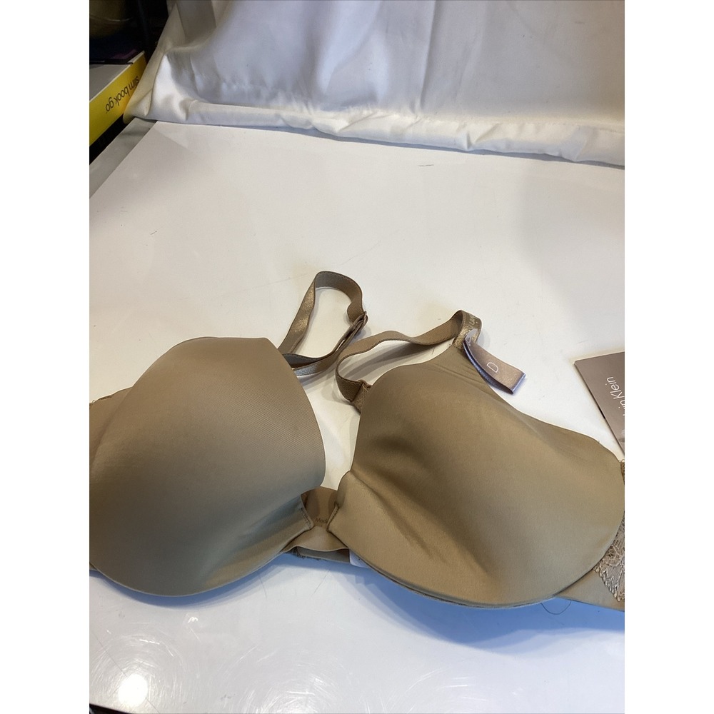 calvin klein beige size 32d contour bra new with tags